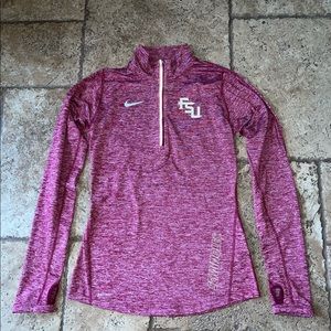 NIKE FSU LIGHTWEIGHT QUARTER-ZIP size: XS